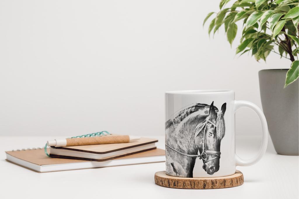 Friesian horse I - mug with a horse, mug with a photo, personalized gift from the Art-Dog brand