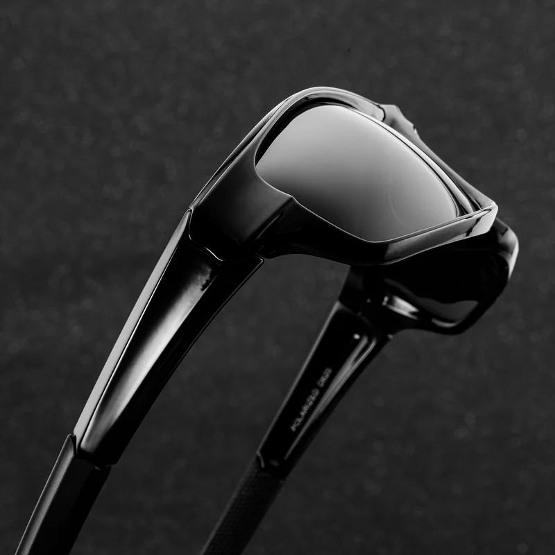 2 шт. Спортивные поляризационные солнцезащитные очки для мужчин Легкие Ночного видения Мужские Очки Велоспорт Вождение Рыбалка Модные Зеркальные Солнцезащитные очки