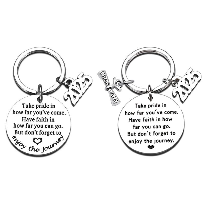Выпускной брелок 2025 года, вдохновленные подарки для выпускников университетского колледжа, средней школы, сувенир для старшеклассников