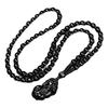 Natural Black Obsidian Pixiu Pendant Men's Necklace Women's Crystal Pendant Buddhist Bead Jewelry