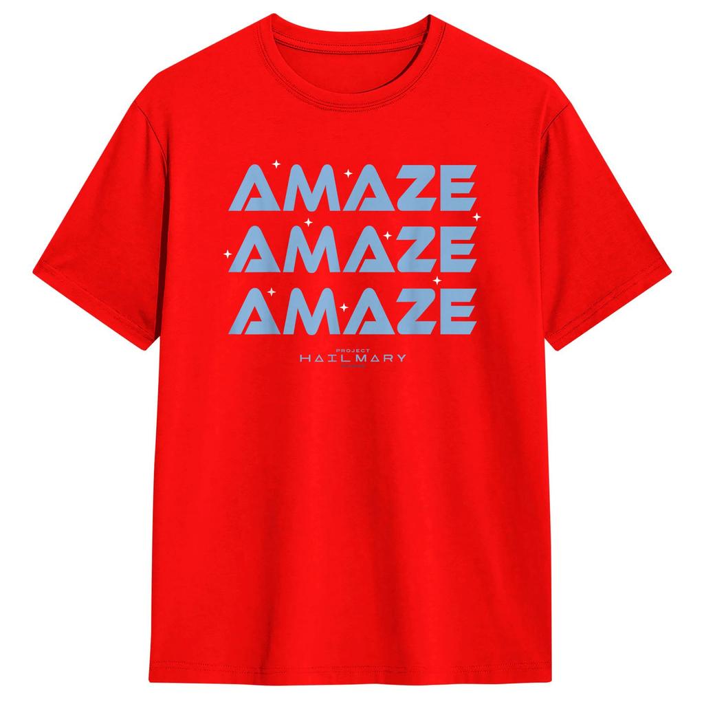 Project Hail Mary Amaze Repeat Typography TShirt Summer Fashion TShirts Unisex 100 CottonClothing ShortSleeve Y2K Casual Tops