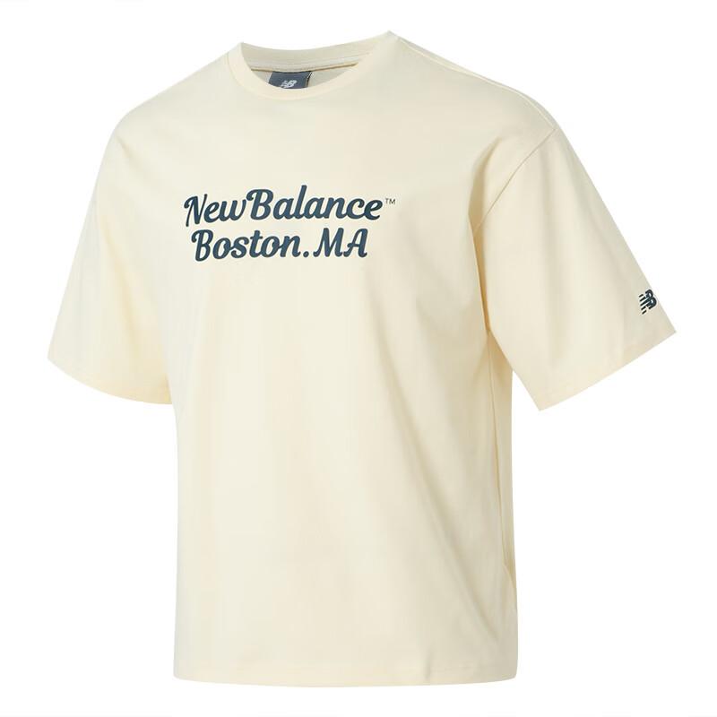 New Balance Футболка мужская бежево-желтая AMT51320-CAU