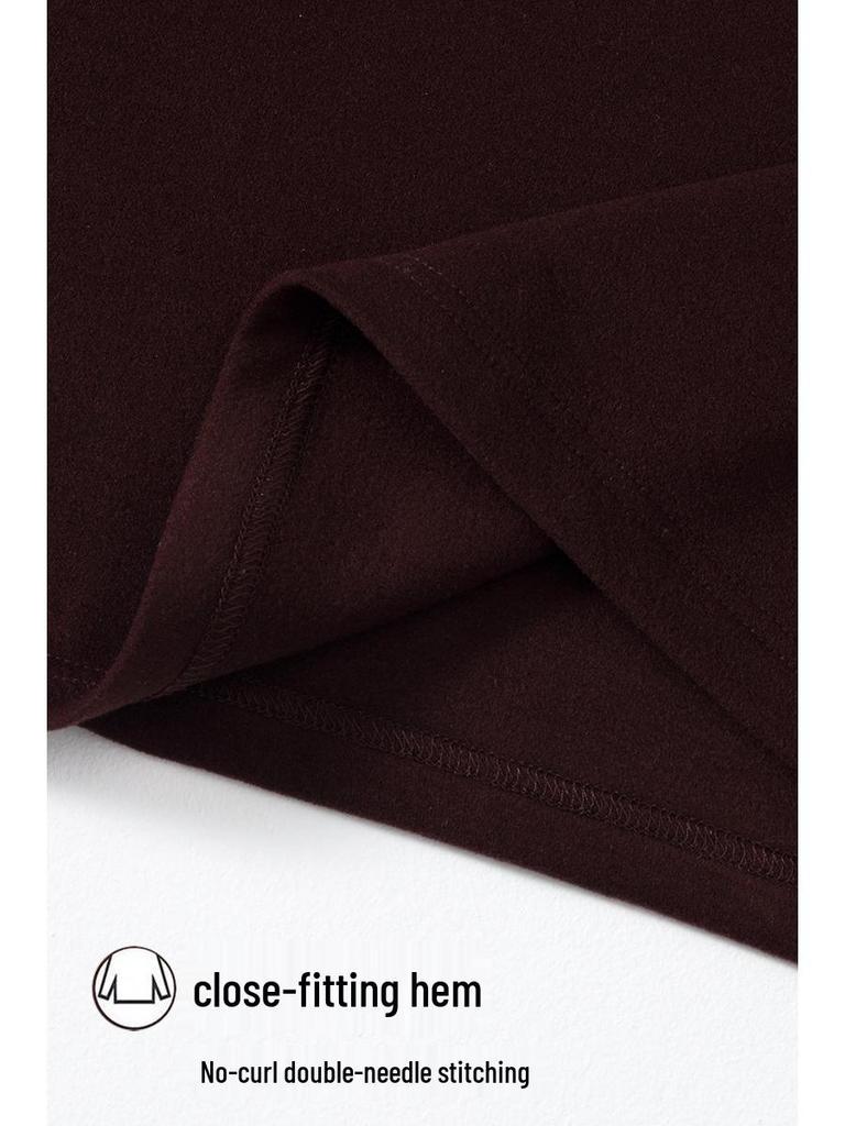 Women's Lyocell Brushed Fleece Slim Fit Long Sleeve Top for Autumn/Winter