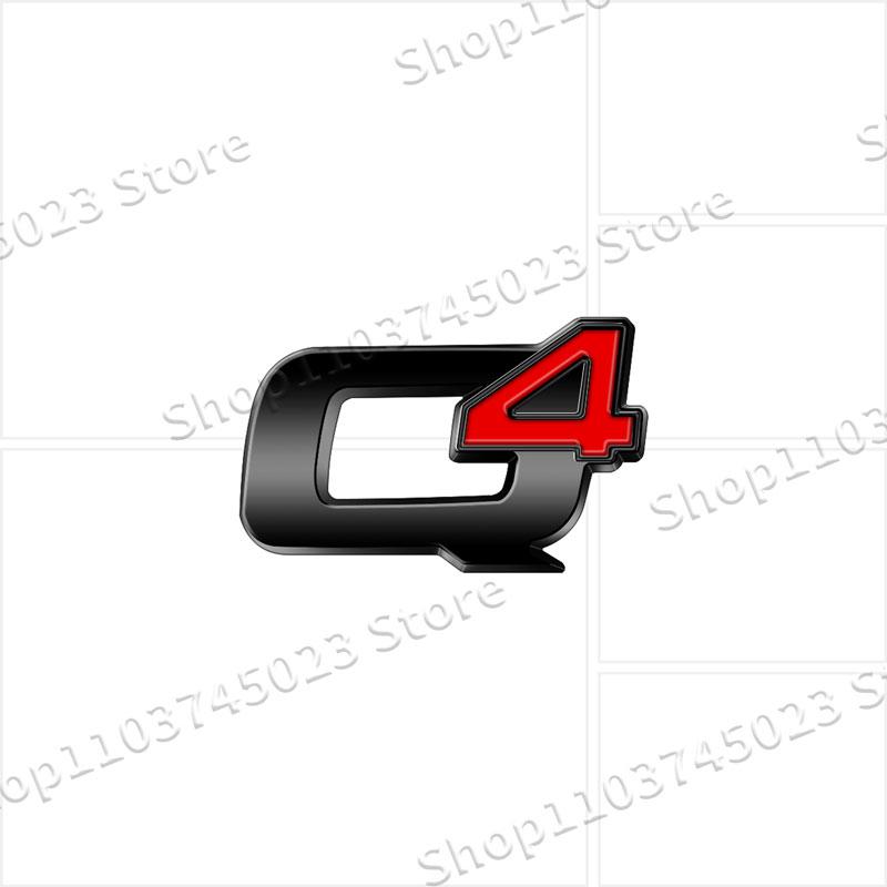 3D Metal Car Decor Q2 Q4 Logo Emblem Rear Trunk Badge Fender Sticker For Alfa Romeo 147 155 156 Giulia Giulietta Mito StelvioHA8