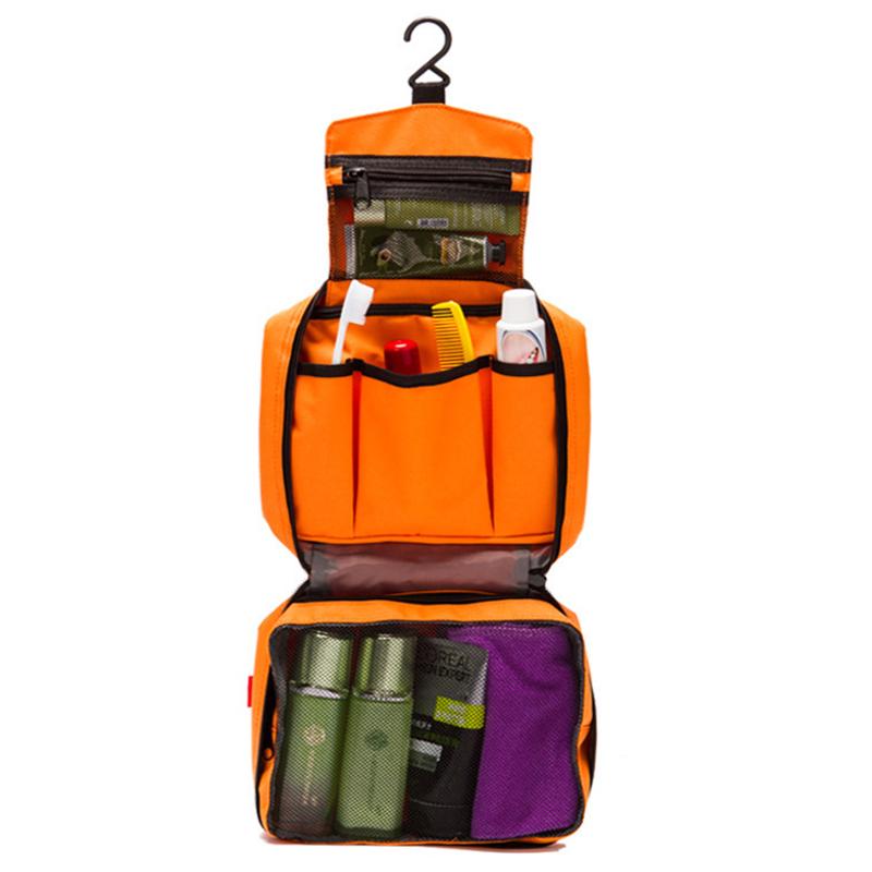 Модная женская мужская сумка на молнии для путешествий, туалетные принадлежности, органайзер для макияжа, подвесные сумки для туалета