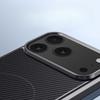 Магнитный Матовый Противоударный Силиконовый Чехол Для iPhone 17 Air 17Pro 16 15 14 Plus 13 Pro Max Magsafe Задняя Крышка с Текстурой Карбонового Волокна