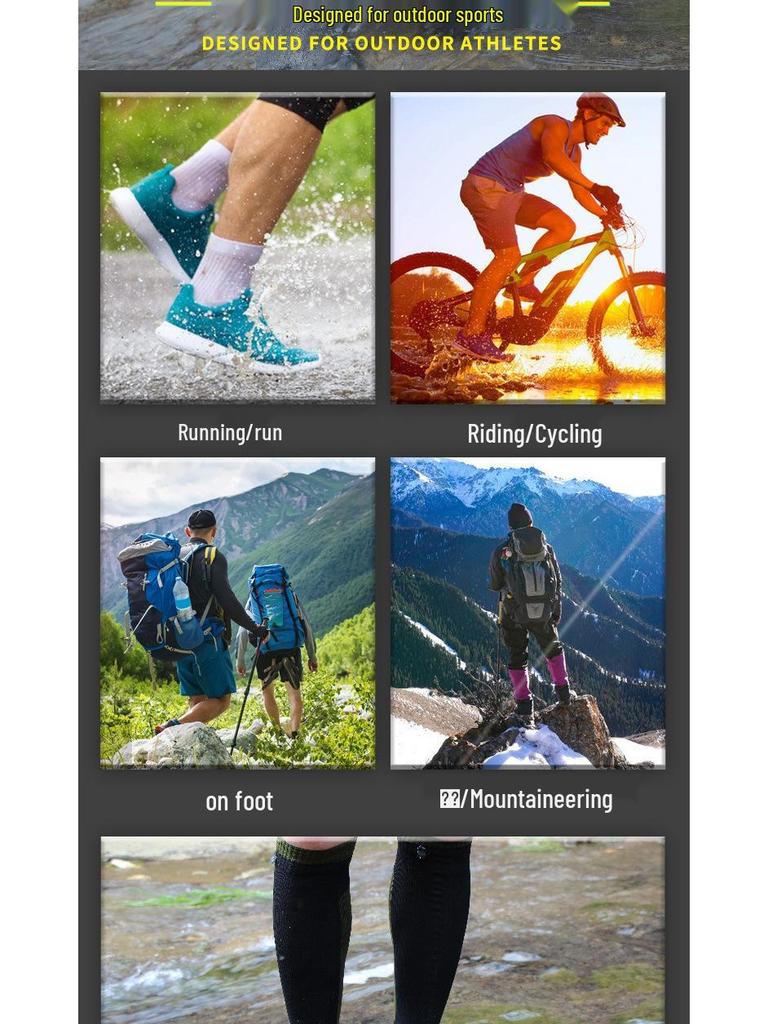 Custom Waterproof Over-the-Knee Sports Socks for Outdoor and Adventure Activities