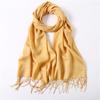 Fashion Spring Winter Scarves Women Wraps Solid Color Thin Shawl Lady Faux Cashmere Warm Headscarf