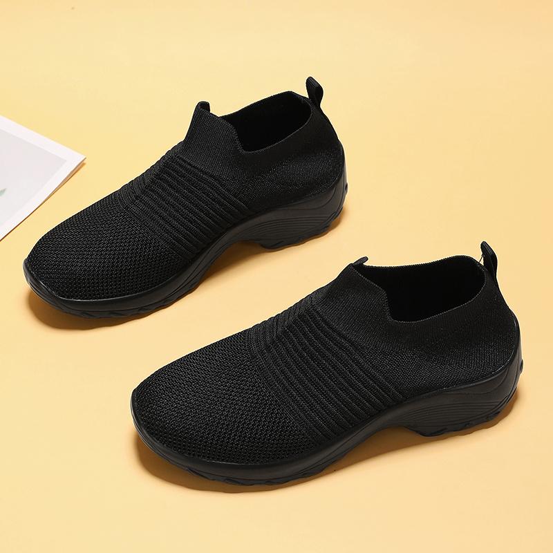 Shoes Women Summer New Single Shoe Lightweight Platform Anti Slip and Breathable Casual Mesh Sports Loafers Shoes for Women