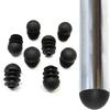 12 Pcs Black Furniture Feet Plug Plastic Foot Cover New Table Chair Leg Tube Plugs