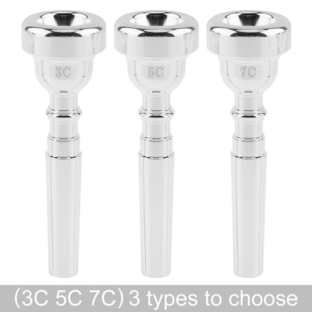 Профессиональный мундштук для трубы из медного сплава 3C 5C 7C с насыщенным тоном золота/серебра