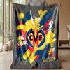 Villarreal FC Soft Flannel Fleece Blanket Lightweight Cozy Warm Throw Blanket For Sofa Bed Home Decor