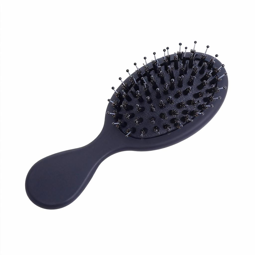 High Quality Customized Logo Personalized Air Cushion Mini Baby Hair Travel Size Boar Bristles Hairbrush