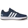 adidas Neo Hoops 2.0 Кроссовки унисекс с круглым носком, на шнуровке, низкие, из синтетической кожи, в стиле ретро, для баскетбола, сине-белые FY8631