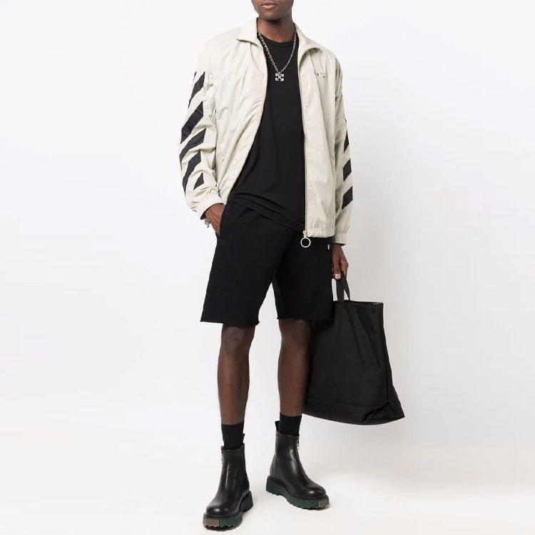 OFF WHITE FW21 Повседневные шорты Мужские Черные OMCI006F21FLE0011001