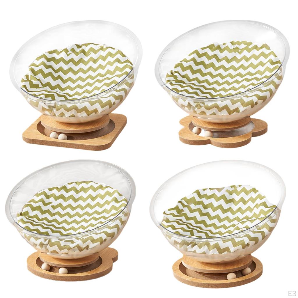 Кровать для кошек в форме космической капсулы, гнездо, устойчивая, для всех, прозрачная, удобная в обращении мебель