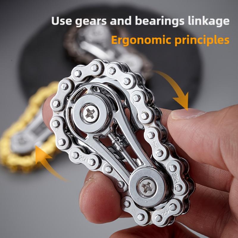 1/3pcs Sprockets Flywheel Fingertip Gyro Fidget Spinner Adult Kids Antistress Anxiety Metal Bike Chains EDC Spinner Fidget Toys
