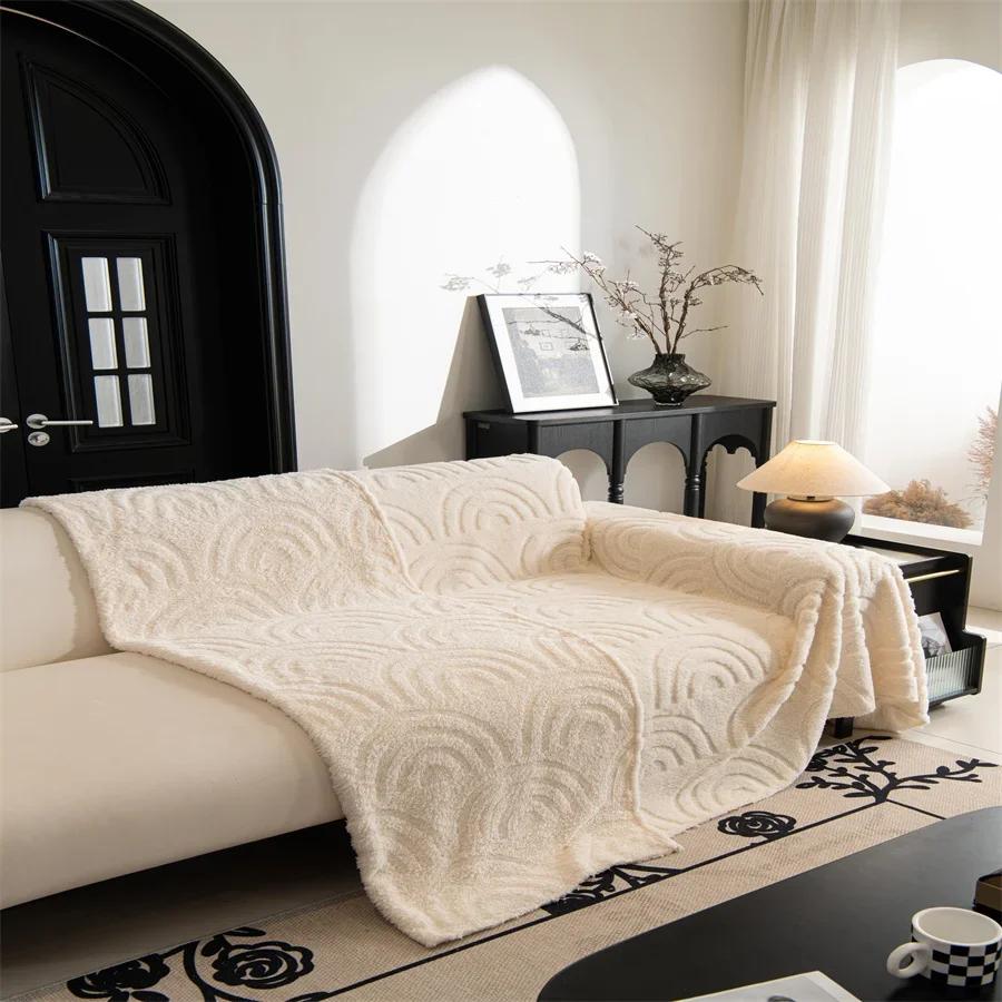 Чехол для дивана Advanced Sense Can Be Covered Sofa Blanket Autumn and Winter Plush Sofa Towel New Full Cover Towel