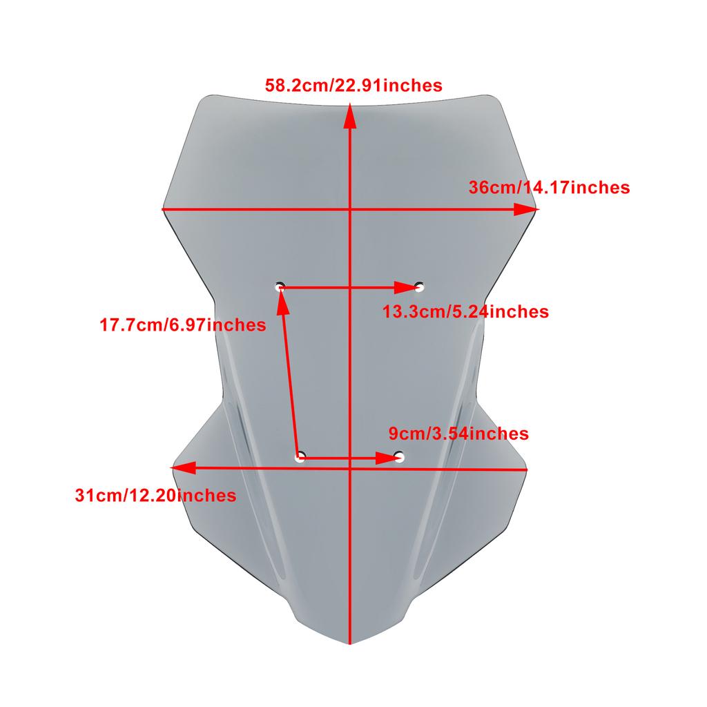 Windshield WindScreen Fit for Yamaha Tracer 700 2020 /Tracer 7 2021-2022