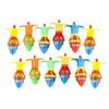 12pcs Kids Light Up Rotating Gyroscope Boys Girls Holiday Party Portable Cute Funny Flashing LED