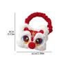 Chinese New Year Headwear Plush Lion Doll Brooch Hanfu Hair Clip Embroidery Lion Dance Hair Rope Cloth Tang Suit Hair Clip