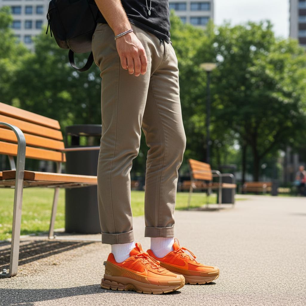 Nike Zoom Vomero Roam Safety Orange Мужские кроссовки Gum-Light-Brown Flax Hyper-Violet FV2295-800