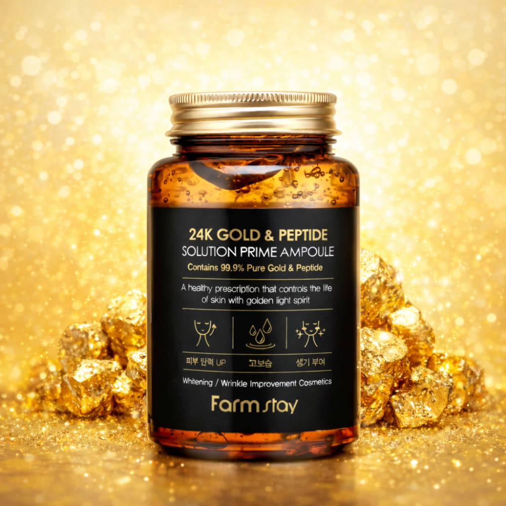 Farmstay 24K Gold & Peptide Solution Prime Ampoule 250ml