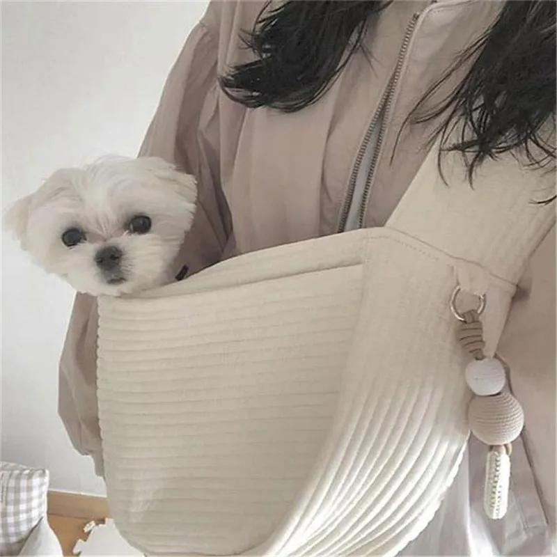 Ручная переноска для домашних животных, собак, щенков, котят, уличная дорожная сумка, парусиновая сумка на одно плечо для кошек, удобная сумка-тоут, дышащая сумка