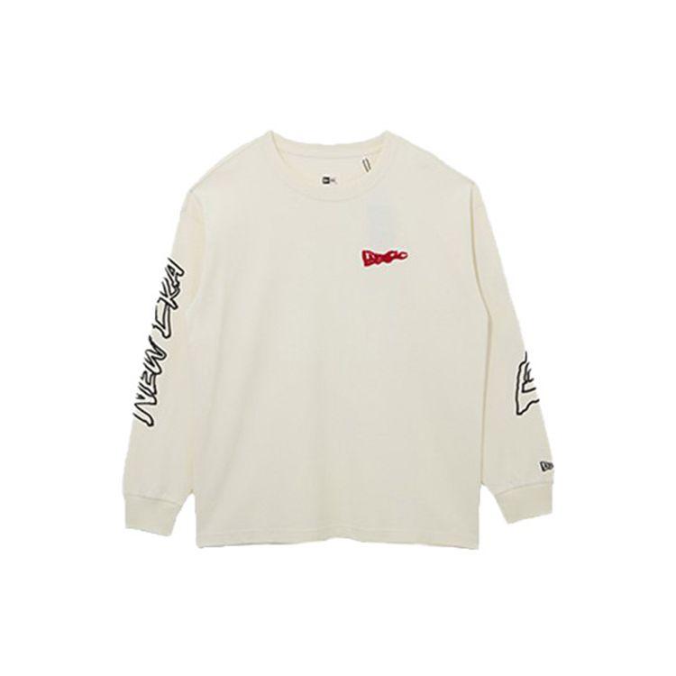 New Era SS22 Год Тигра Ограниченная серия Мультяшный Пуловер с принтом Круглый вырез Длинный рукав Толстовка Унисекс толстовка Цвет Слоновая кость 13038772
