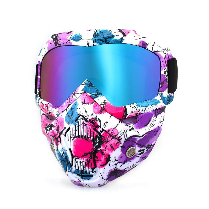 Ретро маски для лица, очки, внедорожные мотоциклы, гоночные очки, очки для велоспорта на открытом воздухе, катание на лыжах