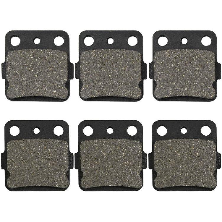 Yerbay Front and Rear Brake Pads for Yamaha Raptor 660 YFM660 2001-2004 Raptor 350 YFM350 2004-2010 for Honda TRX300 1993-2009 TRX 400 1999-2009 ATC