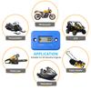 Digital LCD Hour Meter Motor Waterproof Display for Bike Motorcycle ATV Snowmobile Marine Boat Ski Dirt Gas Engine