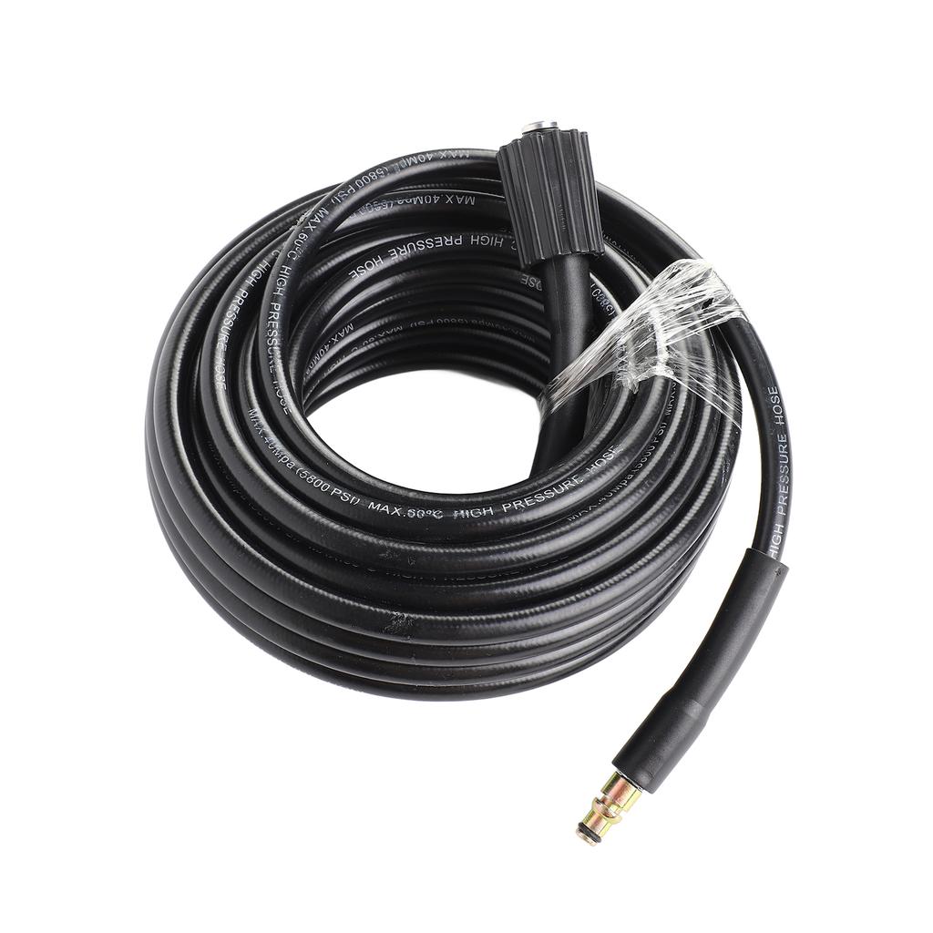 High Pressure Washer Hose M22 18Mpa 15m Black Garden Washer Pipe Sprayer Hose Partially Compatible for Nilfisk C100
