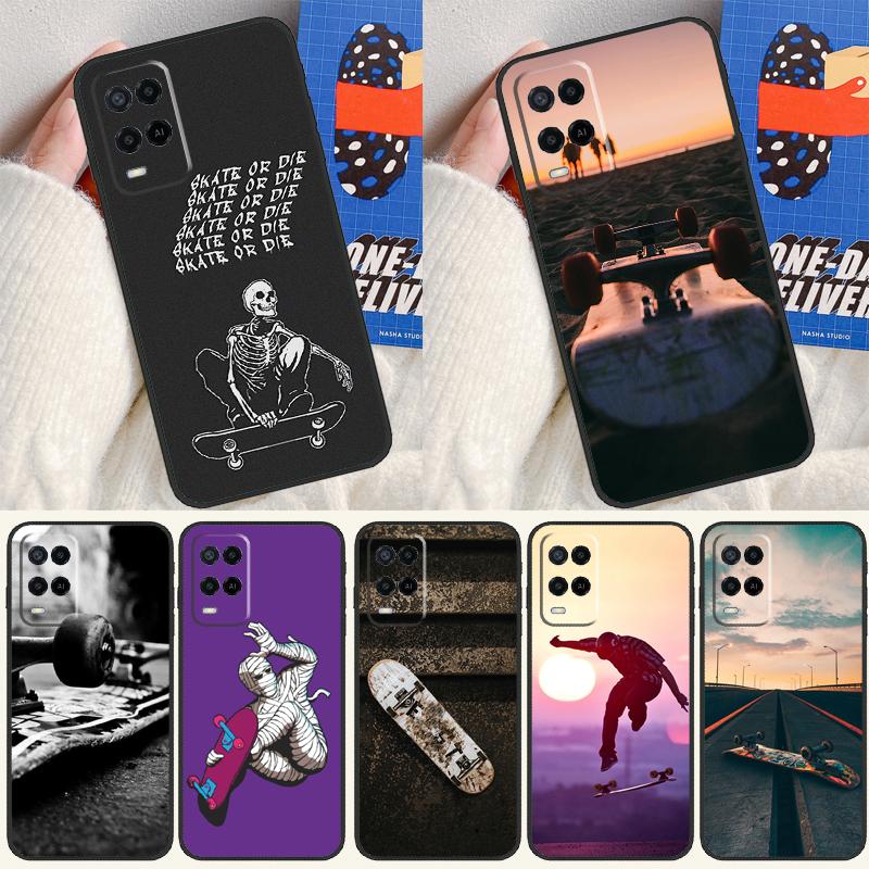 Cool Skate For Oppo A74 A94 A54 A80 A78 A98 A40 A60 A18 A38 A58 A15 A17 A77 A57S A16 A76 A96 Phone Case