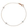 Yondo K10 Pink Gold Bracelet Cubic Zirconia 151126133105 Canal4℃ (Canal Sea) (PG)
