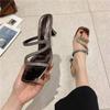 2024 Горячая Распродажа Весна и Лето Новые Бриллиантовые Босоножки, Женские с Тапочками, Модные Сексуальные Женские Туфли на Шпильках