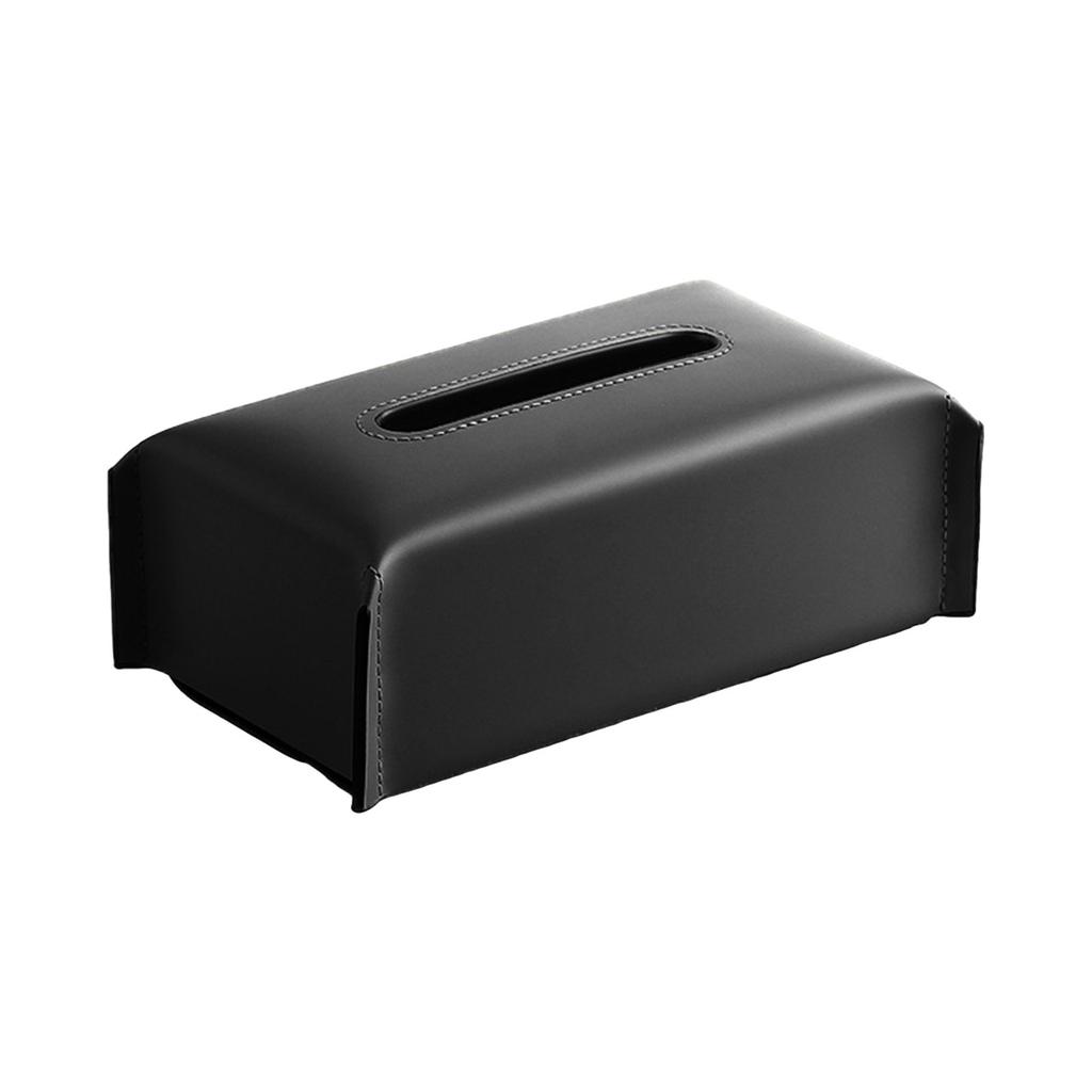 Коробка для салфеток из искусственной кожи, прямоугольный контейнер для бумажных полотенец, элегантный чехол для хранения салфеток, многоразовый диспенсер для салфеток
