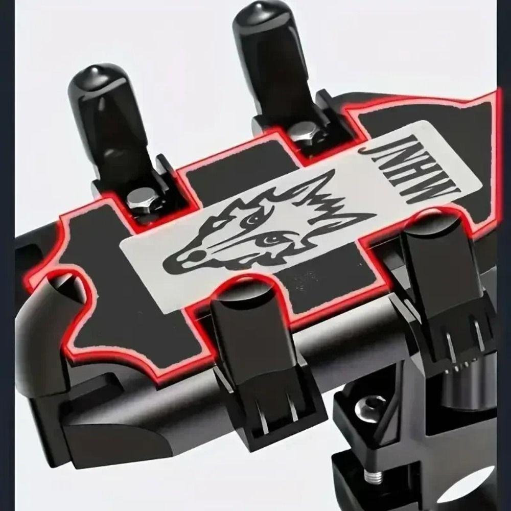 Black Phone Holder Aluminum Alloy Bicycle Holder Individuality Handphone Holder Universal