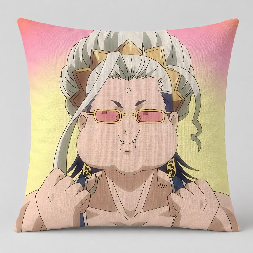 Anime Record of Ragnarok Cushion Cover Short Plush Cushion Cover Double Sided Print Washable Sofa Pillowcase Home Decor Gift