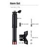 Bicycle Pump Portable Mini Bicycle Pump Cycling Hand Air Pump Ball Tire Inflator Schrader Presta Valve MTB Road Bike Accessories