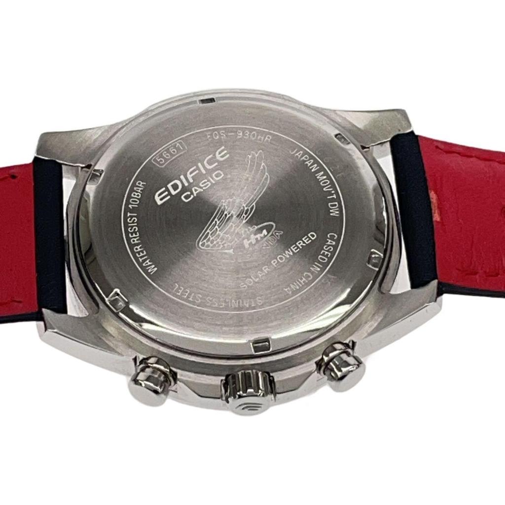 Used Operation Watch CASIO Casio HONDA Racing Honda EDIFICE 5661 E0S-930HR Chronograph Solar Box Case H21241