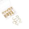 100Pcs 1 Box New Carbon Steel 10 Sizes Fish Bait Fishing Hooks Durable Head Fishook