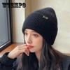 Knitted Hat New Thickened Plush Wool Hat Women's Cold Protection and Warmth Ear Protection Bag Head Hat Women's Autumn and Winter