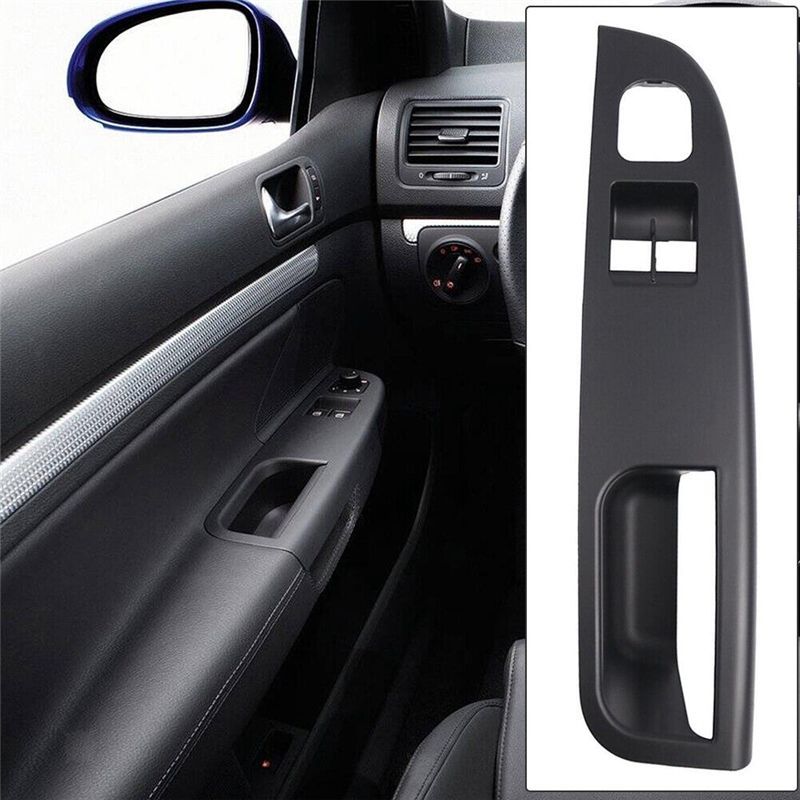 #63U Automotive Parts & Accessories,LHD Front Door Window Switch Bezel Panel (Black)