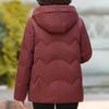 Зимнее короткое пуховое пальто для женщин, винтажная верхняя одежда больших размеров с капюшоном, элегантная, толстая, теплая, с вышивкой, пуховик, женские парки