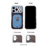 Винтажный Коричневый Чехол для iPhone 17 Pro Max и 16 Pro с Рисунком Медведя в Горошек