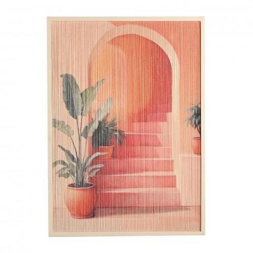 Hestia Thread Wall Art Picture - Morrocan Stairway
