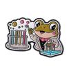 Забавная брошь в виде животного: милые лягушки, химик, микроскоп и пробирка, научная брошь.
