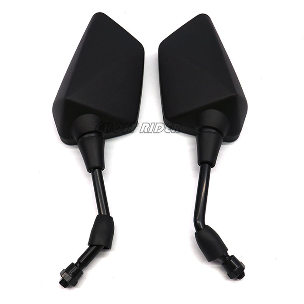 ABS Мотоциклетные Зеркала Заднего Вида 10ММ Универсальное Зеркало Для Yamaha MT07 MT 09 Kawasaki Z750 Z650 Z800 Z900 Er6n Versys 650