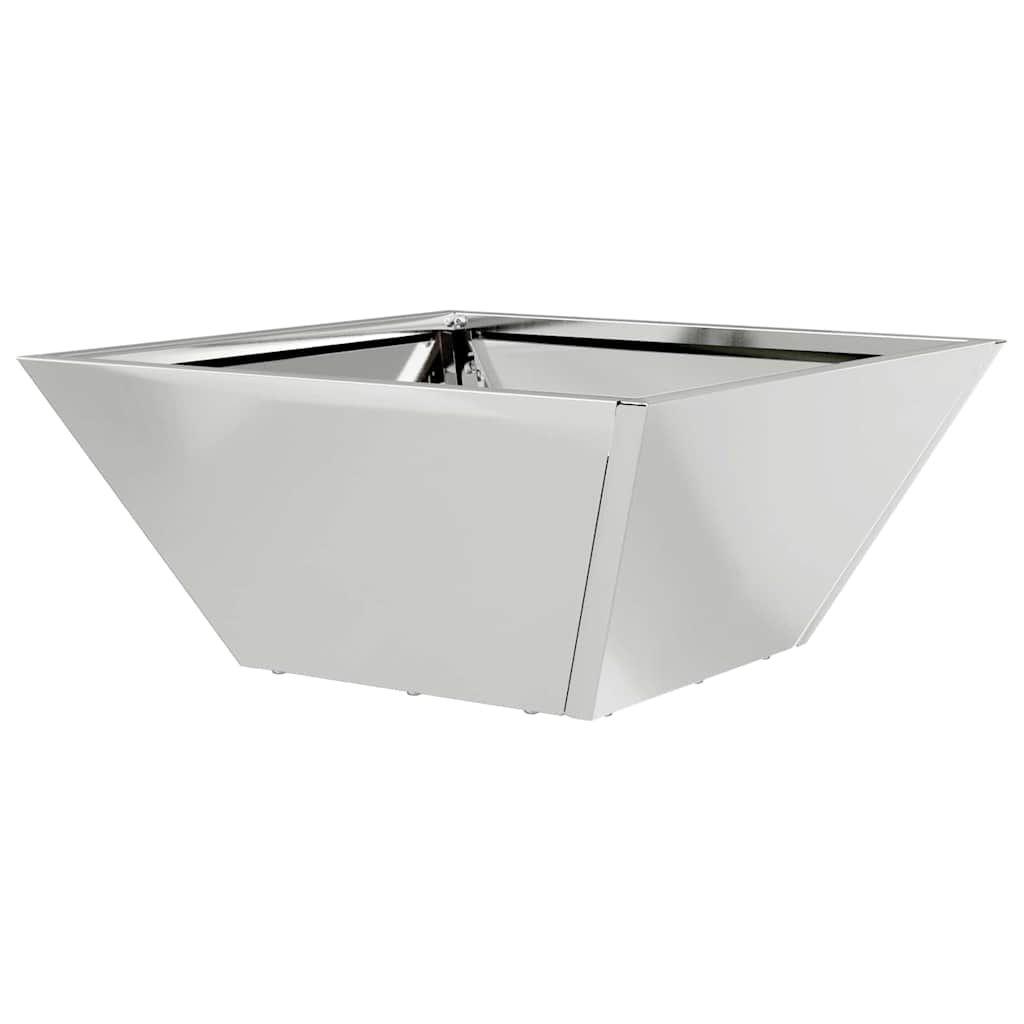 Garden Planter 5 pcs Silver 35 x 35 x 15 cm